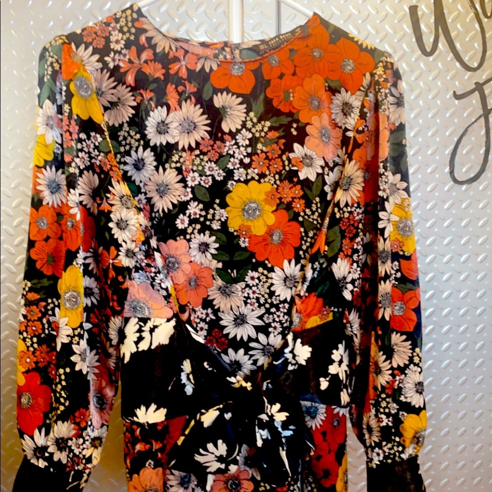 ZARA BASIC Collection silk top